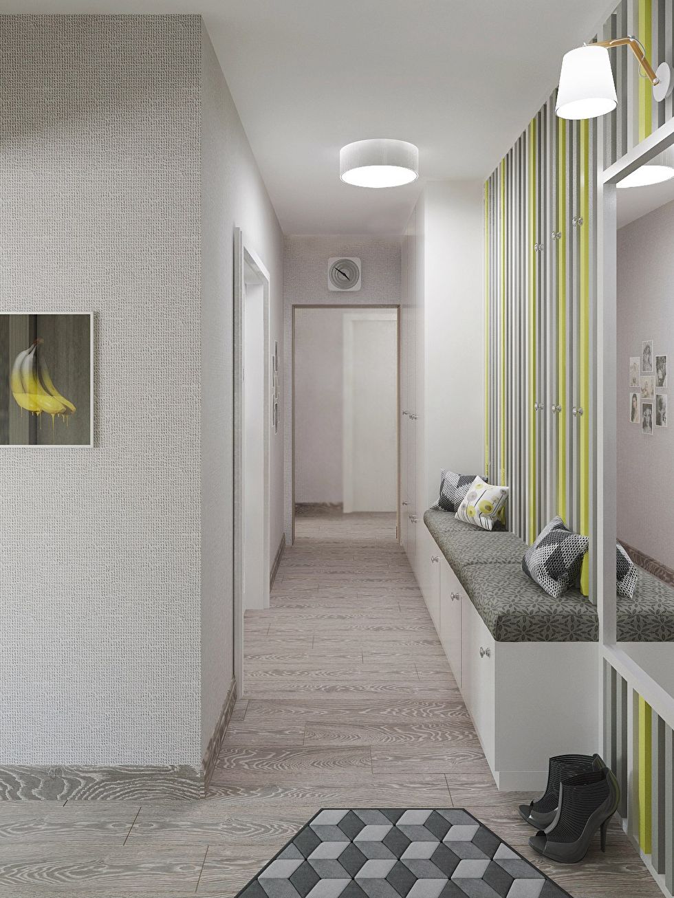 Дизайн прихожей, 3-х комнатная квартира, Ульяновск - фото 2