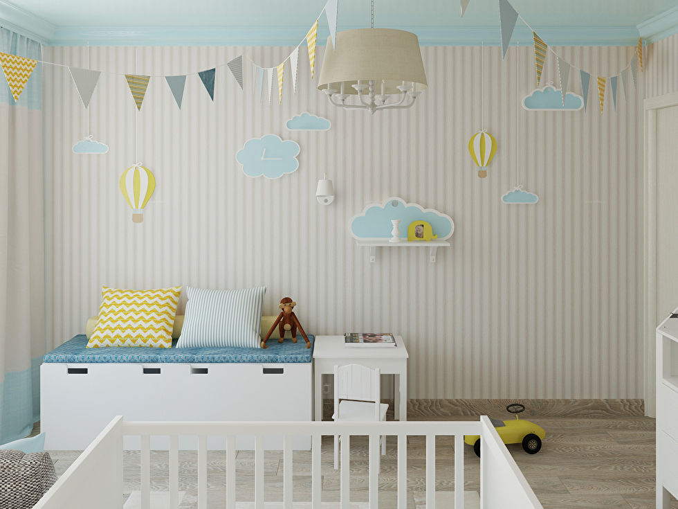 Дизайн детской для малыша, 3-х комнатная квартира, Ульяновск - фото 3
