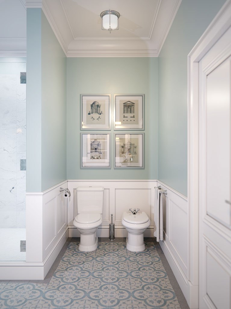 Дизайн ванной комнаты, квартира 257 м2 в ЖК Brilliant House - фото 4