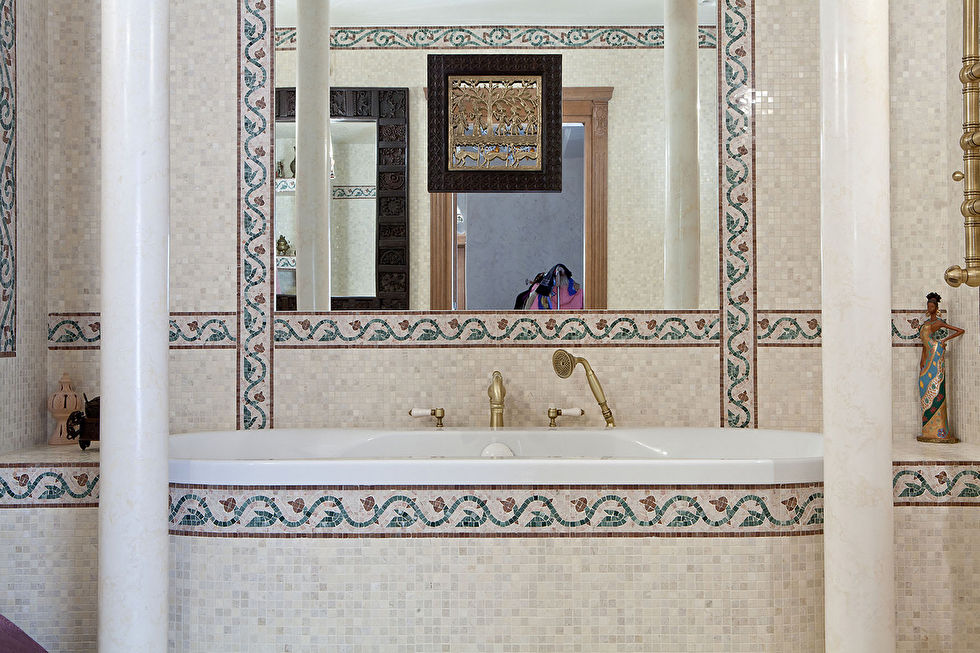Интерьер ванной комнаты, квартира на Маршала Тимошенко - фото 6