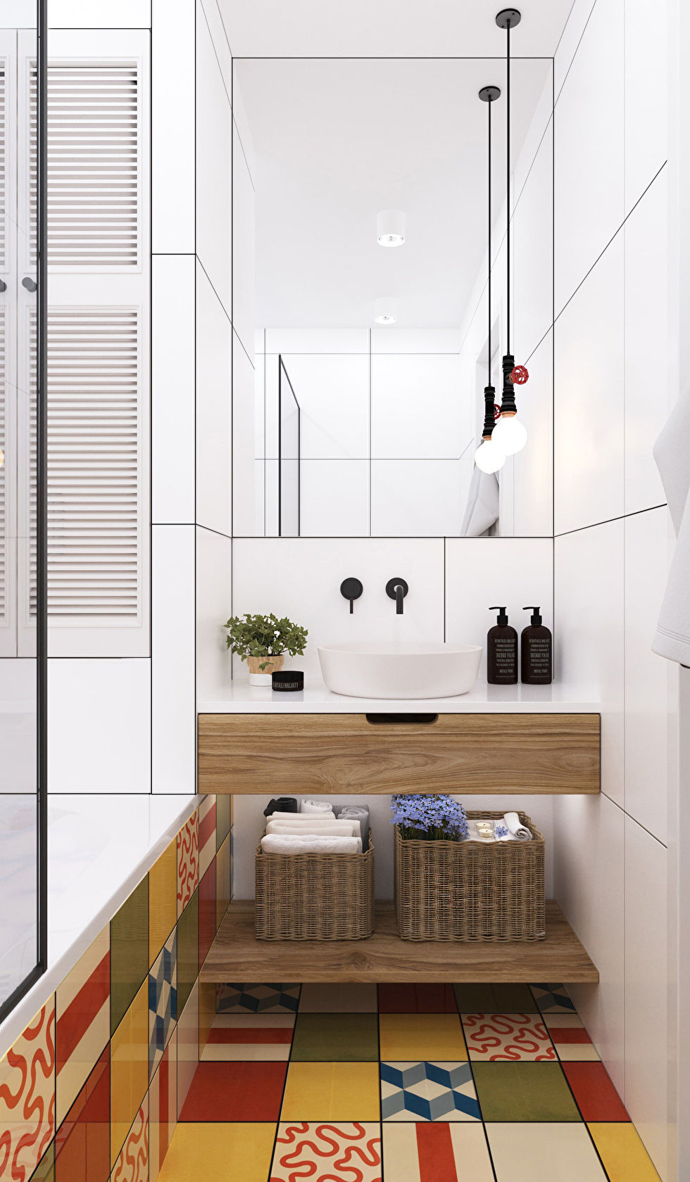 Дизайн ванной комнаты, Киевская Скандинавия - фото 1
