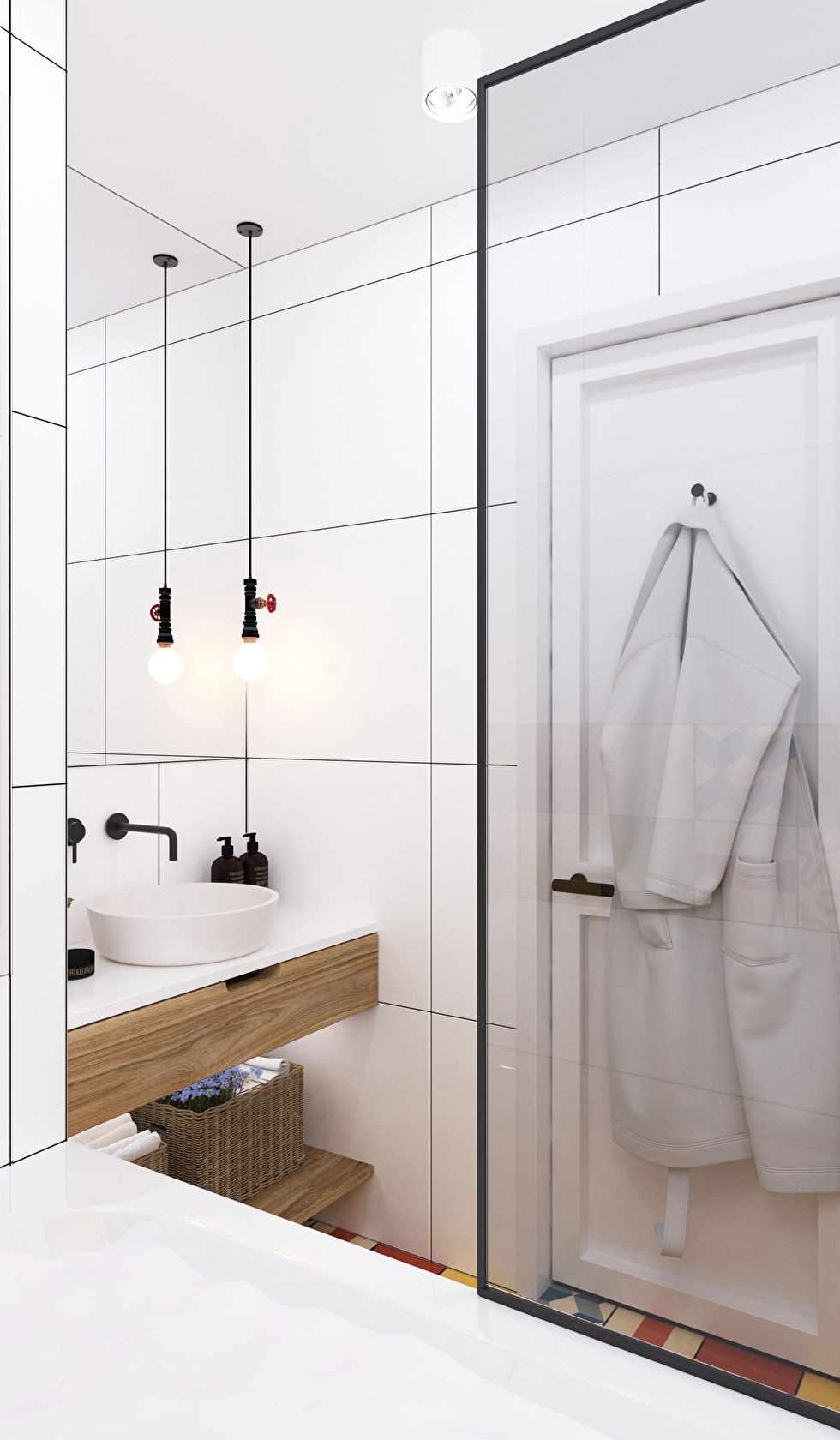 Дизайн ванной комнаты, Киевская Скандинавия - фото 3