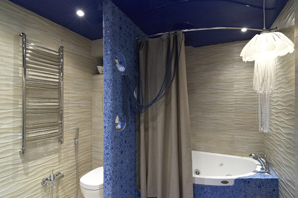 Дизайн ванной комнаты, квартира по роману «Остров Сокровищ» - фото 3