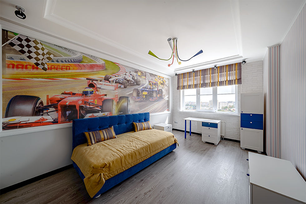 Детская комната, Двухуровневая квартира, ул. Марфинская - фото 1