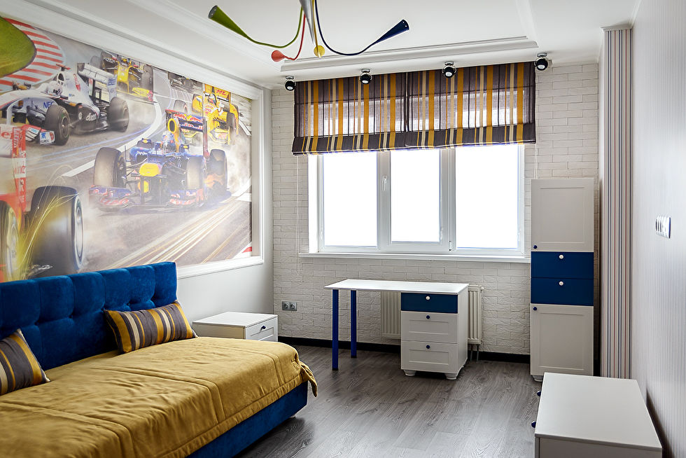 Детская комната, Двухуровневая квартира, ул. Марфинская - фото 6