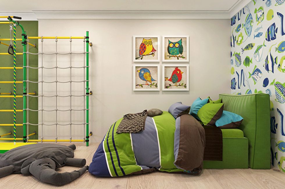 Детская комната, Современный интерьер квартиры в Obolon Residence - фото 1