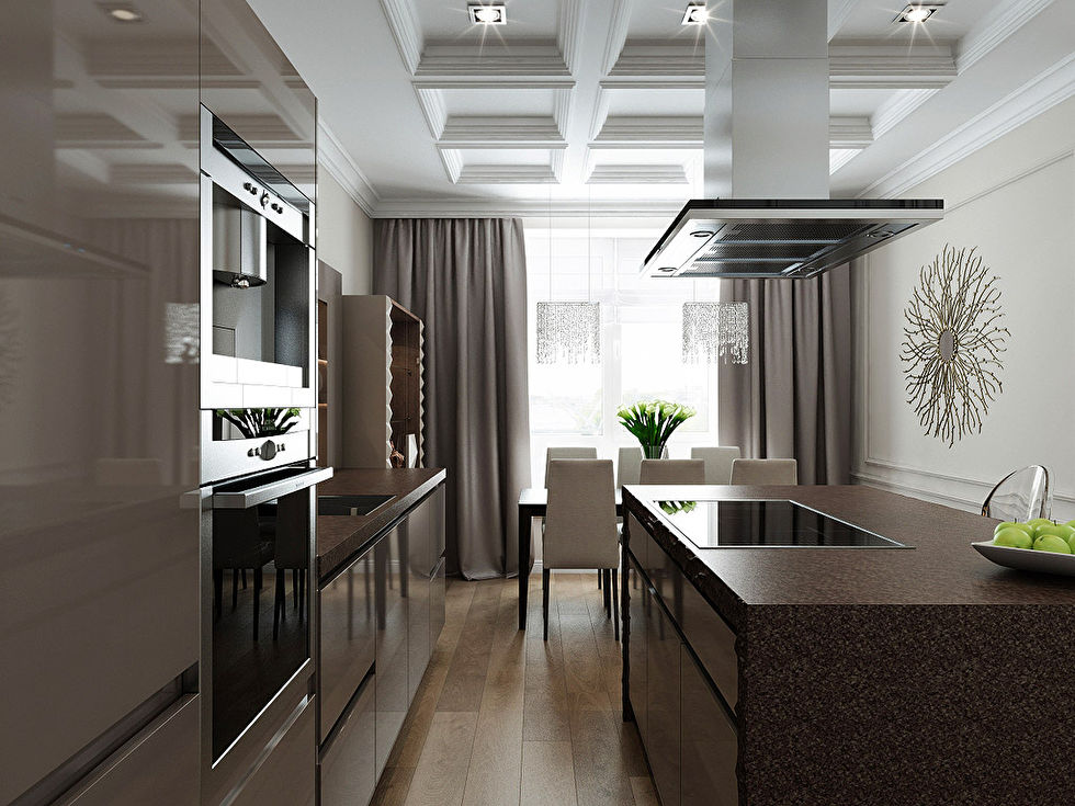 Дизайн квартиры 100 кв.м., Каменноостровский пр. 62 - Кухня, фото 7